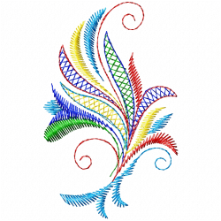 Flowers And Tree Embroidery Design 3